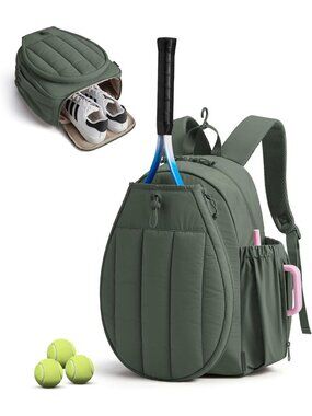 Stylish Quilted Tennis Gym Bag for Women | Versatile Pickleball & Laptop